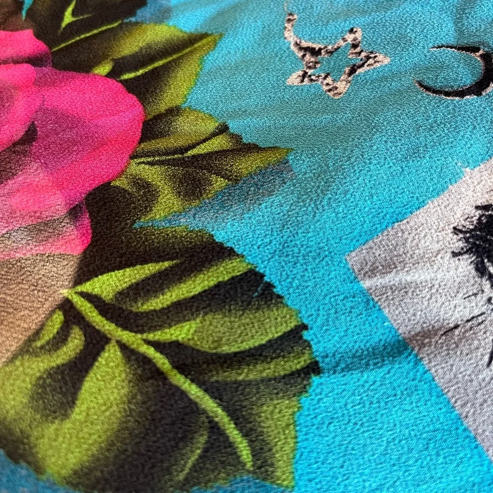 Betsey Johnson Blue and Pink Floral Dress - Picture 5 of 6